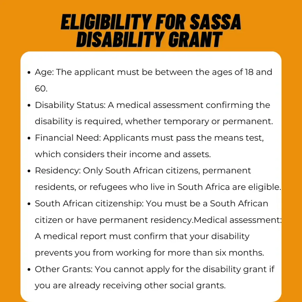 Who Qualifies for the SASSA Disability Grant?