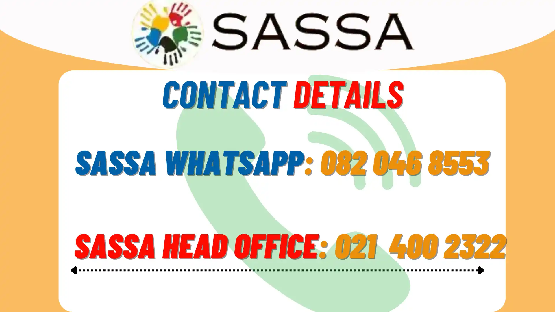 SASSA WhatsApp Number for SRD