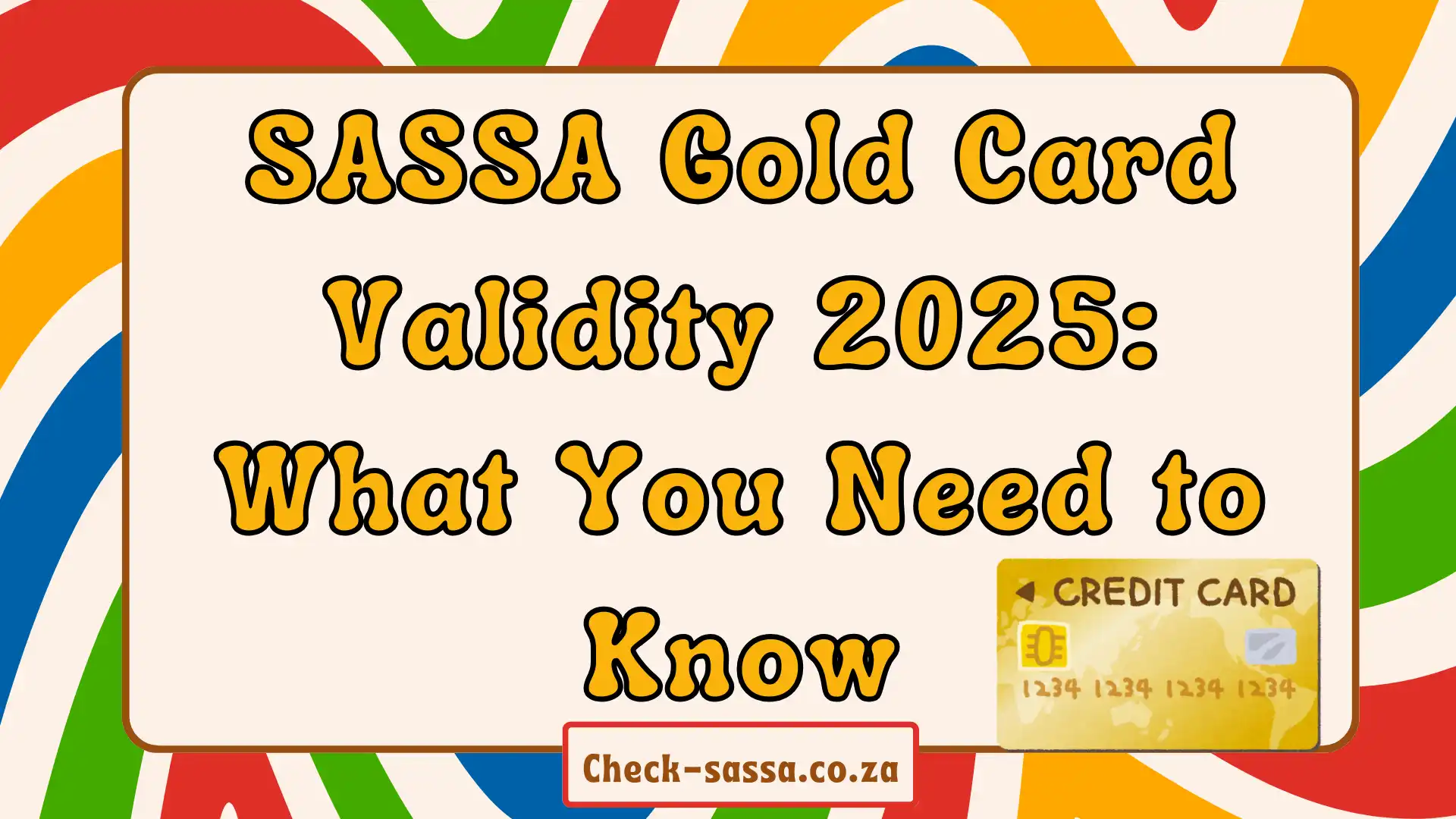 SASSA Gold Card Validity 2025